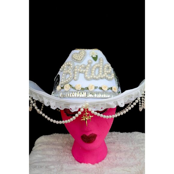 Pearl Bride Cowgirl Hat main image 7